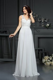 Robe de mariée ligne a de princesse manche nulle fermeutre eclair de traîne courte