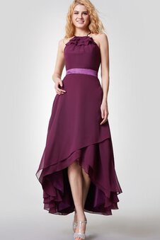 Robe demoiselle d'honneur romantique facile ceinture avec gradins bandouliere spaghetti