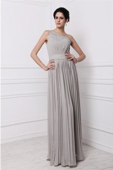 Robe de bal longue gaine jusqu'au sol manche nulle avec perle