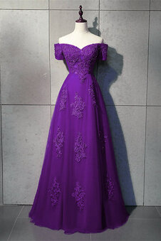 Robe de bal avec fleurs appliques merveilleux luxueux longue