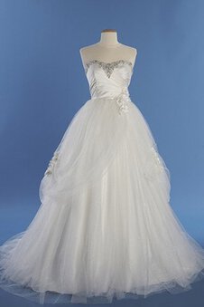 Robe de mariée solennel naturel bucolique col en forme de cœur manche nulle