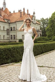 Robe de mariée plissé distinguee romantique col en forme de cœur manche nulle