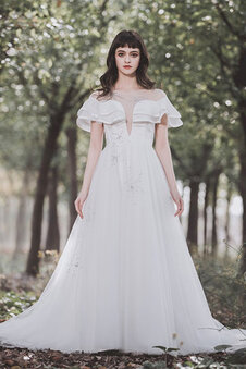 Robe de mariée en satin a salle intérieure merveilleux femme branché naturel