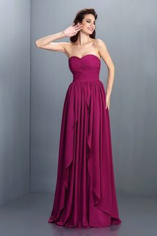 Robe de bal longue plissage avec chiffon ligne a de princesse