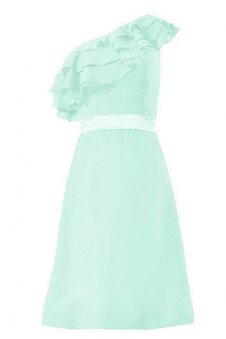 Robe demoiselle d'honneur naturel plissage ligne a avec gradins avec chiffon