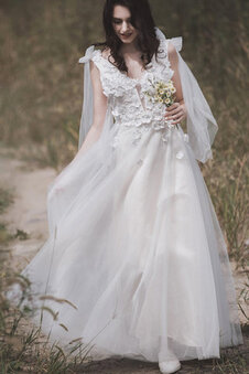 Robe de mariée sucré textile en tulle a salle intérieure ligne a avec sans manches