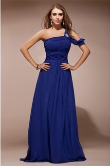 Robe de bal avec chiffon de lotus manche nulle jusqu'au sol collant