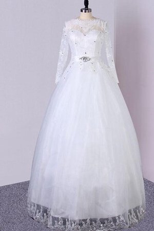 Robe de mariée naturel en dentelle ligne a en tissu pailleté textile en tulle