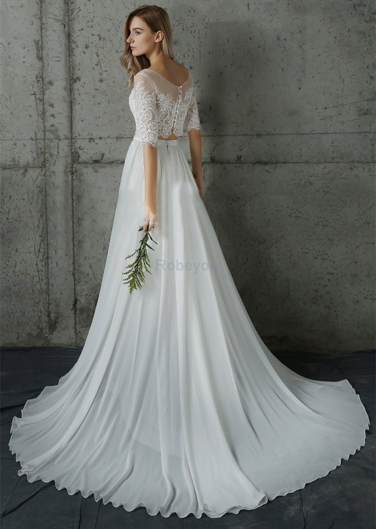 Robe de mariée au jardin attrayant robe de mariée déesse vintage romantique
