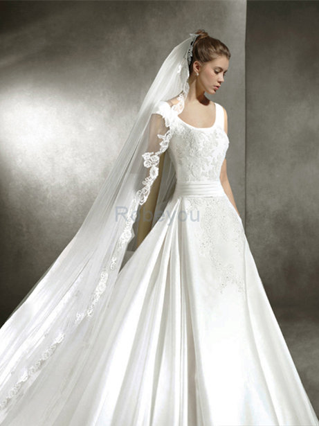 Robe de mariée de princesse fermeutre eclair merveilleux solennel elégant