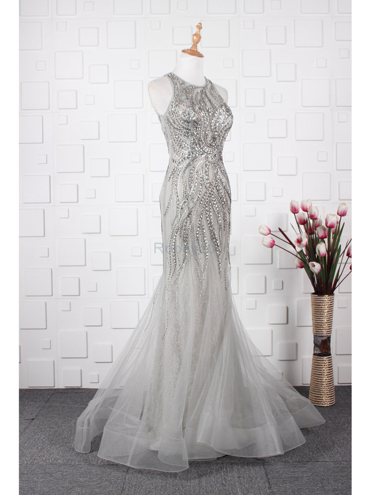 Robe de bal glamour de sirène romantique vintage spécial