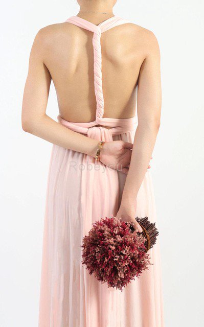 Robe demoiselle d'honneur simple distinguee de lotus avec sans manches de fourreau