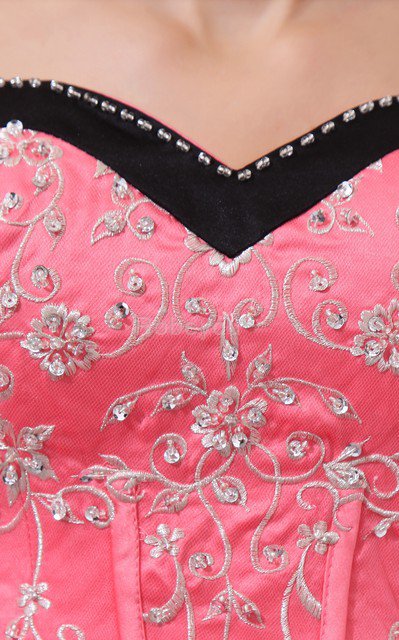 Robe de quinceanera a-ligne de mode de bal col en forme de cœur avec perle