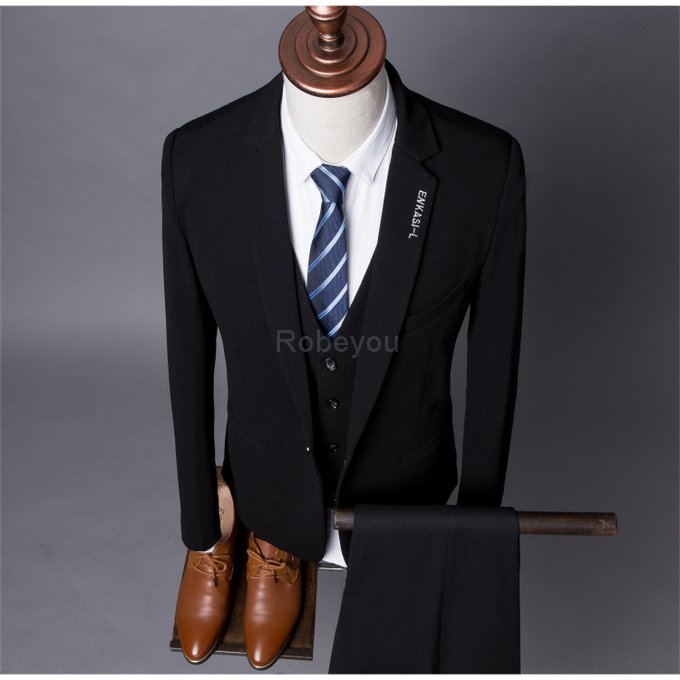 Hommes décontracté business mode gilet blazers pantalon costumes/homme imprimer