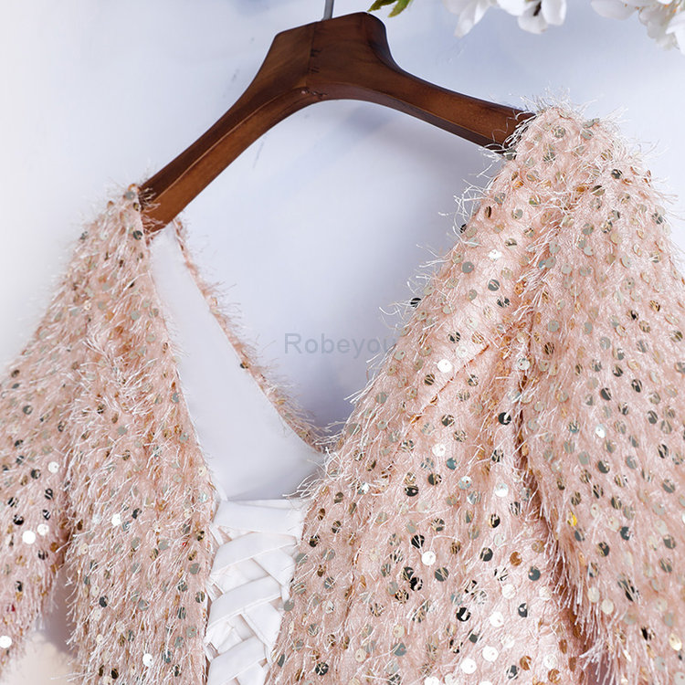 Robe de bal junoesque v encolure avec lacets formelle naturel