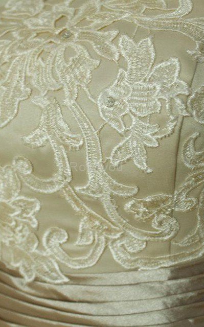 Robe de mariée nature femme branché avec ruban avec décoration dentelle cordon